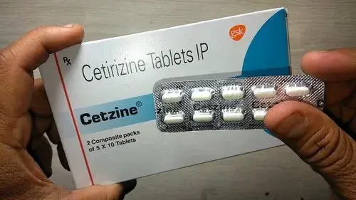 Cetirizine Tablet box